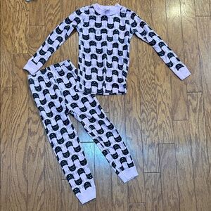 Hanna Anderson Kids Pink Cat Pajamas